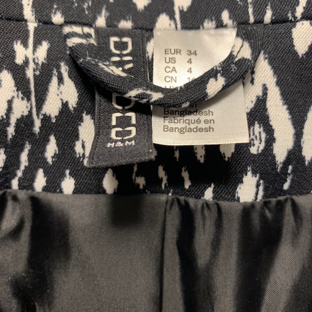 H&M black and white blazer - Picture 5 of 6